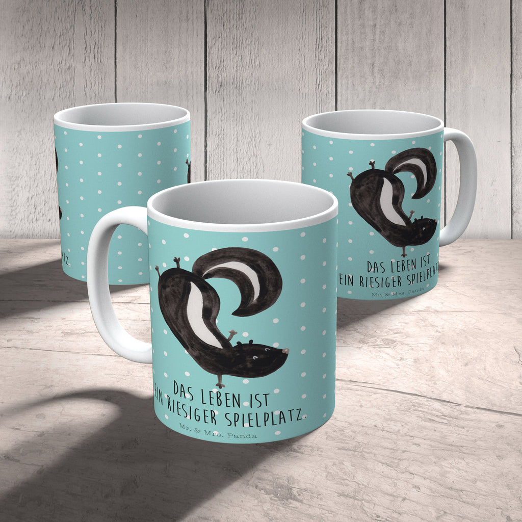 Tasse Stinktier Handstand Tasse, Kaffeetasse, Teetasse, Becher, Kaffeebecher, Teebecher, Keramiktasse, Porzellantasse, Büro Tasse, Geschenk Tasse, Tasse Sprüche, Tasse Motive, Kaffeetassen, Tasse bedrucken, Designer Tasse, Cappuccino Tassen, Schöne Teetassen, Stinktier, Skunk, Wildtier, Raubtier, Stinker, Stinki, Spielplatz, verpielt, Kind