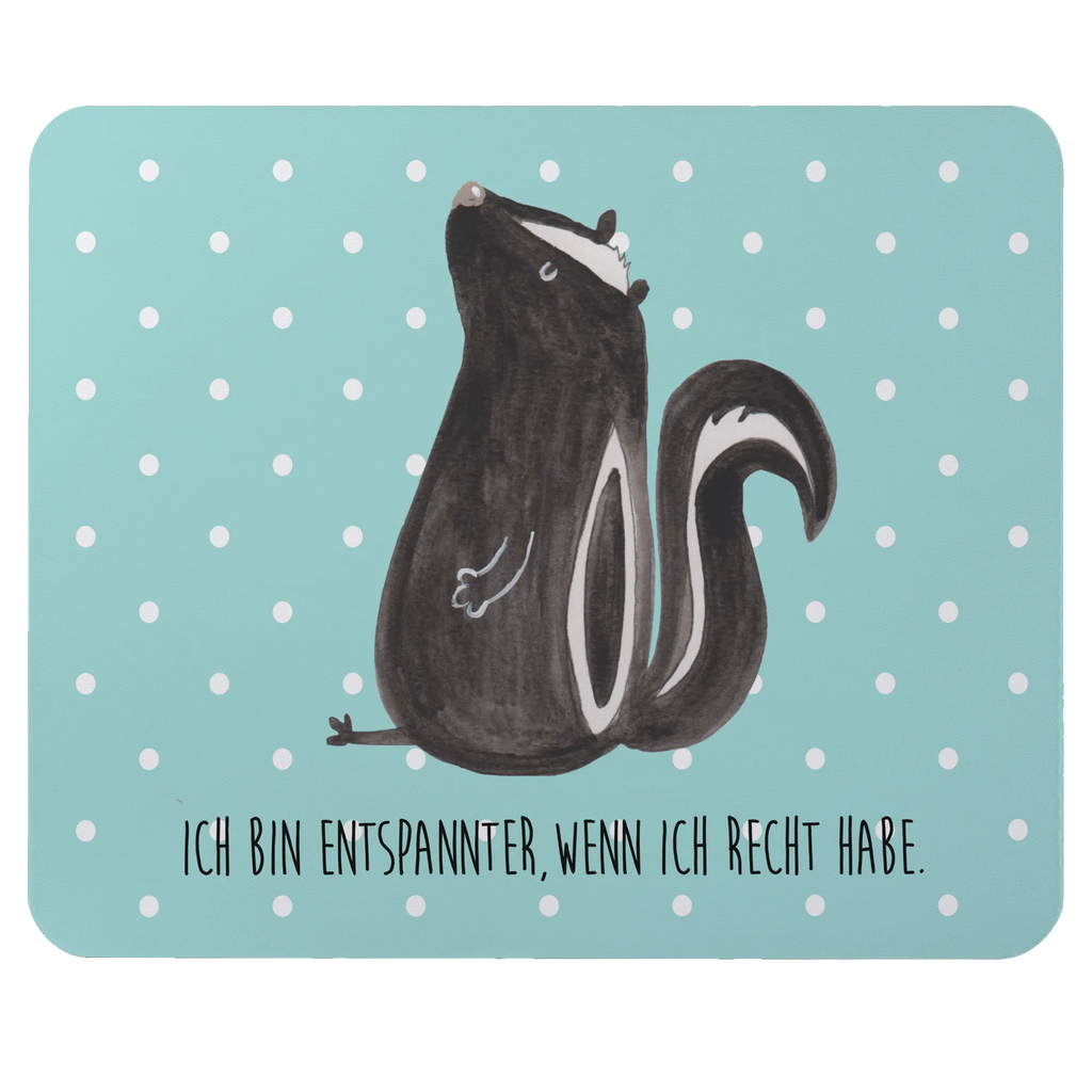 Mauspad Stinktier sitzend Mousepad, Computer zubehör, Büroausstattung, PC Zubehör, Arbeitszimmer, Mauspad, Einzigartiges Mauspad, Designer Mauspad, Mausunterlage, Mauspad Büro, Stinktier, Skunk, Wildtier, Raubtier, Stinker, Stinki, Spruch, Büro, Recht, Besserwisser