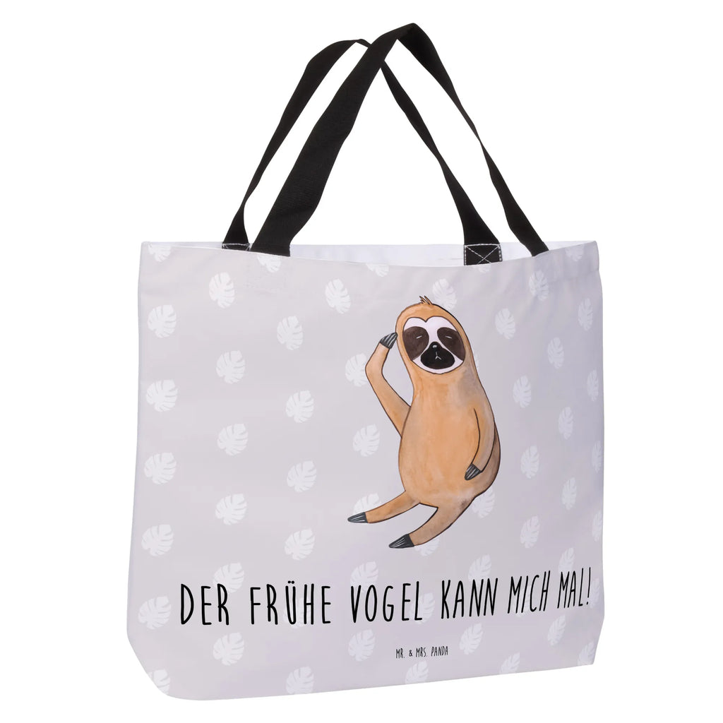 Shopper Faultier Vogel zeigen Beutel, Einkaufstasche, Tasche, Strandtasche, Einkaufsbeutel, Shopper, Schultasche, Freizeittasche, Tragebeutel, Schulbeutel, Alltagstasche, Faultier, Faultier Geschenk, Faultier Deko, Faultiere, faul, Lieblingstier, Spinner, früher Vogel, der frühe Vogel, Frühaufsteher, Morgenmuffel, Vogel, Faultierwelt