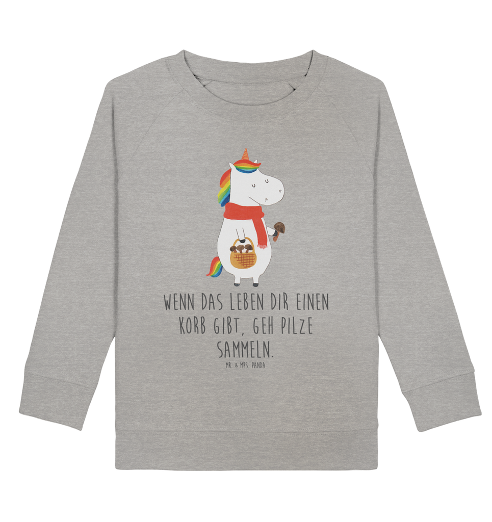 Organic Kinder Pullover Einhorn Pilz Kinder Pullover, Kinder Sweatshirt, Jungen, Mädchen, Einhorn, Einhörner, Einhorn Deko, Pegasus, Unicorn, Pilze, Pilzsammler, Motivation, Spruch, Liebeskummer