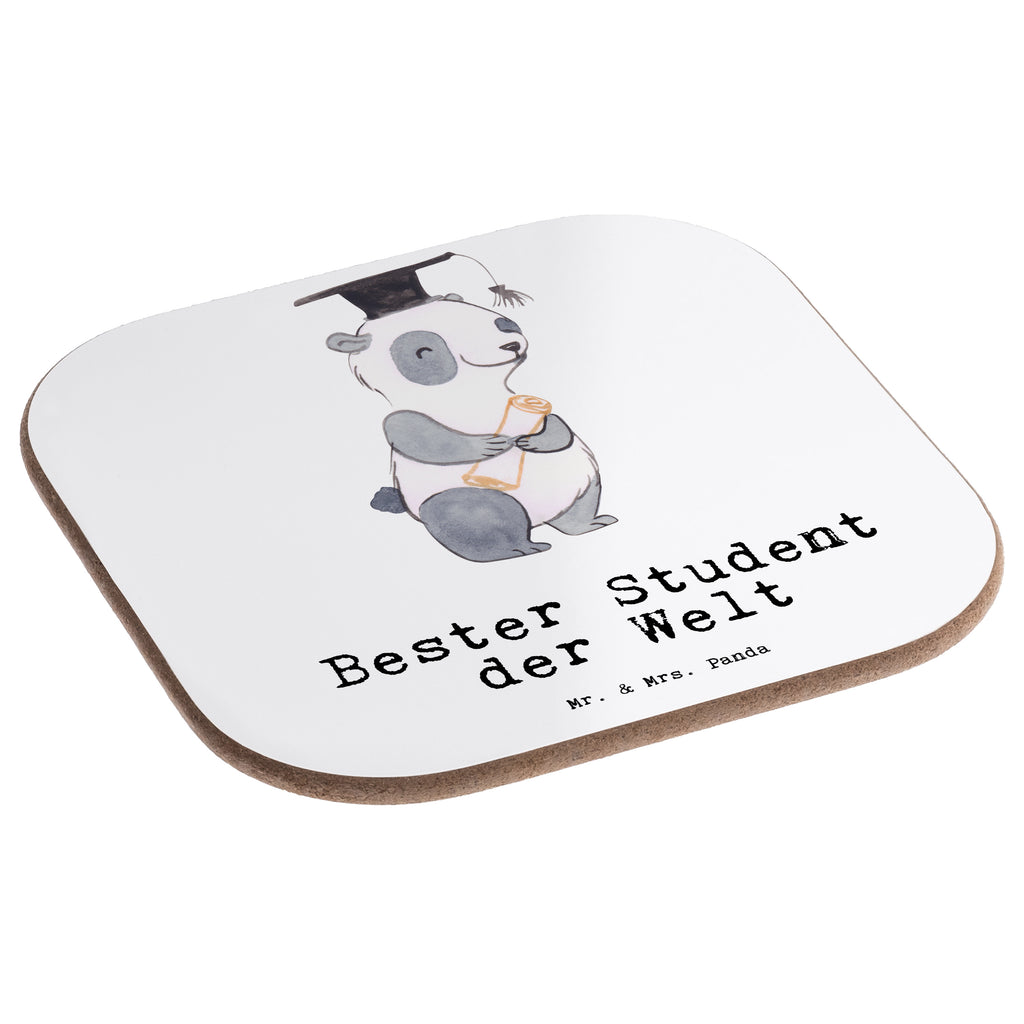 Quadratische Untersetzer Panda Bester Student der Welt Untersetzer, Bierdeckel, Glasuntersetzer, Untersetzer Gläser, Getränkeuntersetzer, Untersetzer aus Holz, Untersetzer für Gläser, Korkuntersetzer, Untersetzer Holz, Holzuntersetzer, Tassen Untersetzer, Untersetzer Design, für, Dankeschön, Geschenk, Schenken, Geburtstag, Geburtstagsgeschenk, Geschenkidee, Danke, Bedanken, Mitbringsel, Freude machen, Geschenktipp, Student, Studium, Sohn, Spaß, Musterschüler, lustig, Studienabschluss, witzig, Universität, Abschluss, Alumni, Uni, Studenten, Hochschule