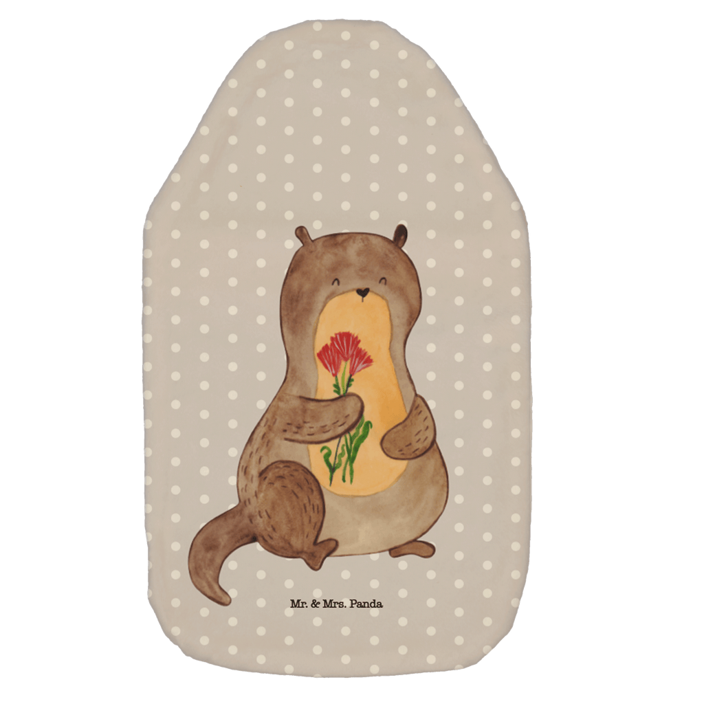 Wärmflasche Otter Blumenstrauß Wärmekissen, Kinderwärmflasche, Körnerkissen, Wärmflaschenbezug, Wärmflasche mit Bezug, Wärmflasche, Bettflasche, Kleine Wärmflasche, Otter, Fischotter, Seeotter, Otter Seeotter See Otter