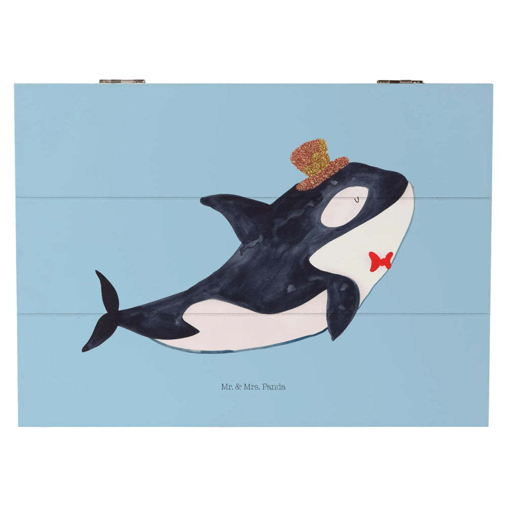 Holzkiste Orca Zylinder Holzkiste, Kiste, Schatzkiste, Truhe, Schatulle, XXL, Erinnerungsbox, Erinnerungskiste, Dekokiste, Aufbewahrungsbox, Geschenkbox, Geschenkdose, Meerestiere, Meer, Urlaub, Narwal, Glitter, Konfetti, Glitzer, Geburtstag, Feier, Fete, Fest, Glückwunsch, Orca