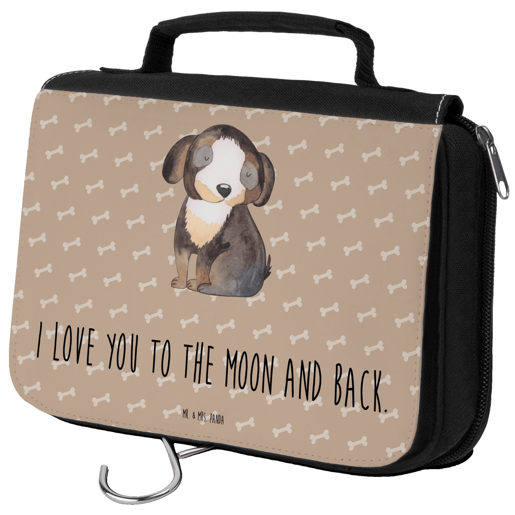 Kulturbeutel Hund Entspannen Kulturbeutel, Zum Aufhängen, Waschtasche, Kosmetiktasche, Damen, Herren, Aufbewahrungstasche, Schminktasche, Kosmetikbeutel, Organizer, Kulturtasche, Schminkutensil, Hund, Hundemotiv, Haustier, Hunderasse, Tierliebhaber, Hundebesitzer, Sprüche, schwarzer Hund, Hundeliebe, Liebe, Hundeglück