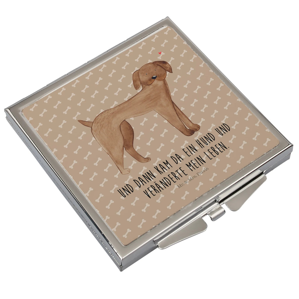 Handtaschenspiegel quadratisch Hund Dogge Spiegel, Handtasche, Quadrat, silber, schminken, Schminkspiegel, Hund, Hundemotiv, Haustier, Hunderasse, Tierliebhaber, Hundebesitzer, Sprüche, Hunde, Dogge, Deutsche Dogge, Great Dane