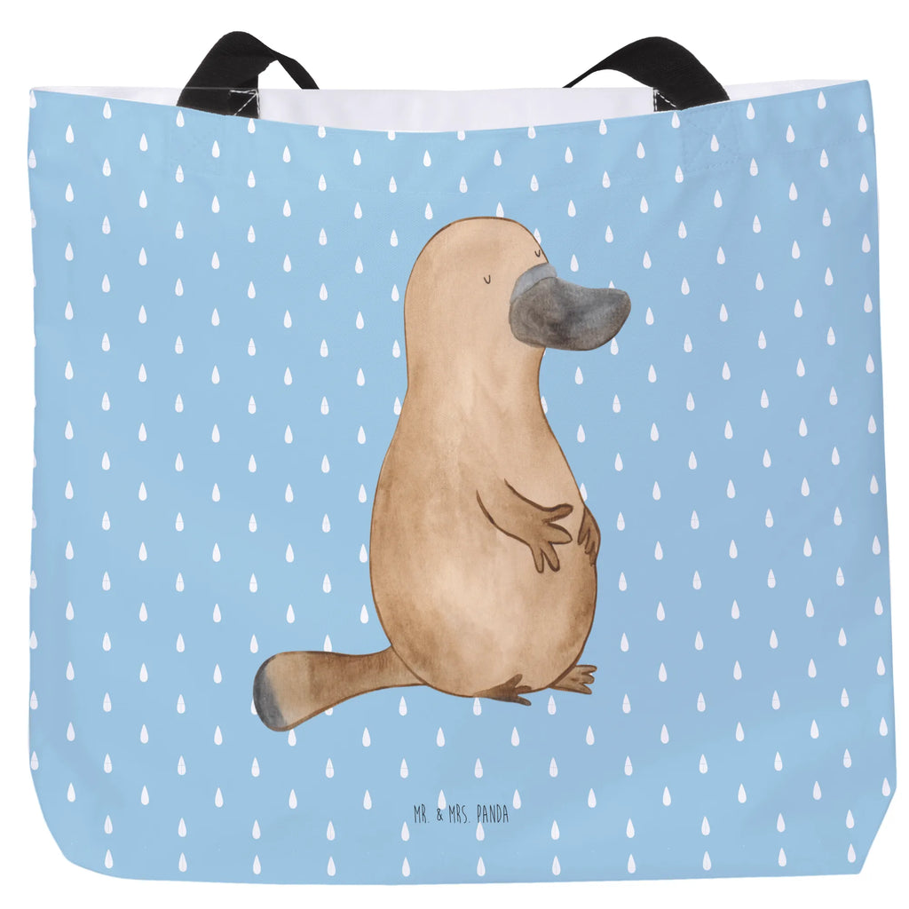 Shopper Schnabeltier Mut Beutel, Einkaufstasche, Tasche, Strandtasche, Einkaufsbeutel, Shopper, Schultasche, Freizeittasche, Tragebeutel, Schulbeutel, Alltagstasche, Meerestiere, Meer, Urlaub, Schnabeltier, Mut, mutig, Lebensweisheit, Schnabeltiere, Motivation, Training, Büro, Arbeit, Neuanfang, Neustart, Weltreise, Raodtrip