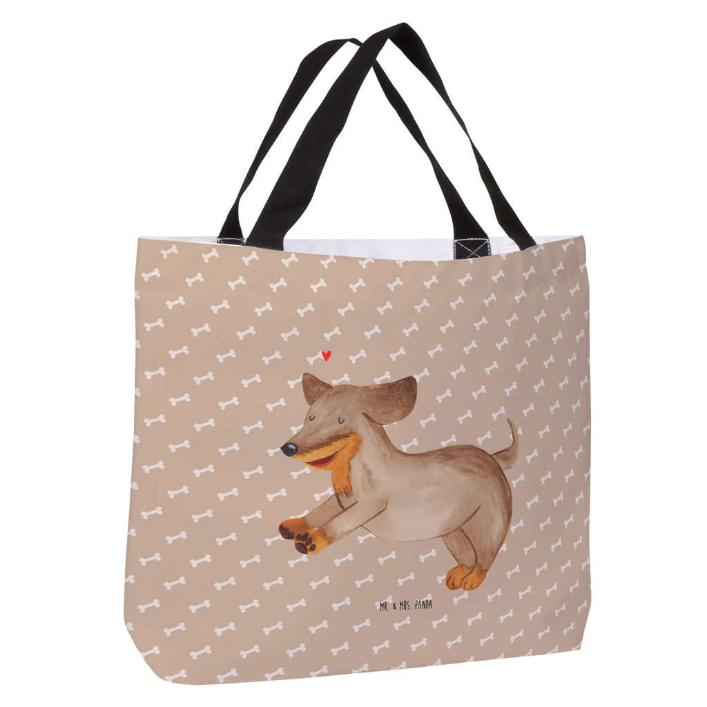 Shopper Hund Dackel Beutel, Einkaufstasche, Tasche, Strandtasche, Einkaufsbeutel, Shopper, Schultasche, Freizeittasche, Tragebeutel, Schulbeutel, Alltagstasche, Hund, Hundemotiv, Haustier, Hunderasse, Tierliebhaber, Hundebesitzer, Sprüche, Hunde, Dackel, Dachshund, happy dog