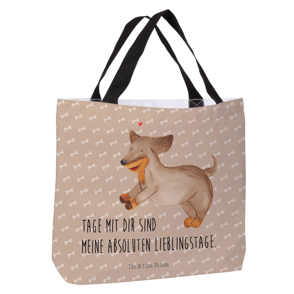 Shopper Hund Dackel Beutel, Einkaufstasche, Tasche, Strandtasche, Einkaufsbeutel, Shopper, Schultasche, Freizeittasche, Tragebeutel, Schulbeutel, Alltagstasche, Hund, Hundemotiv, Haustier, Hunderasse, Tierliebhaber, Hundebesitzer, Sprüche, Hunde, Dackel, Dachshund, happy dog