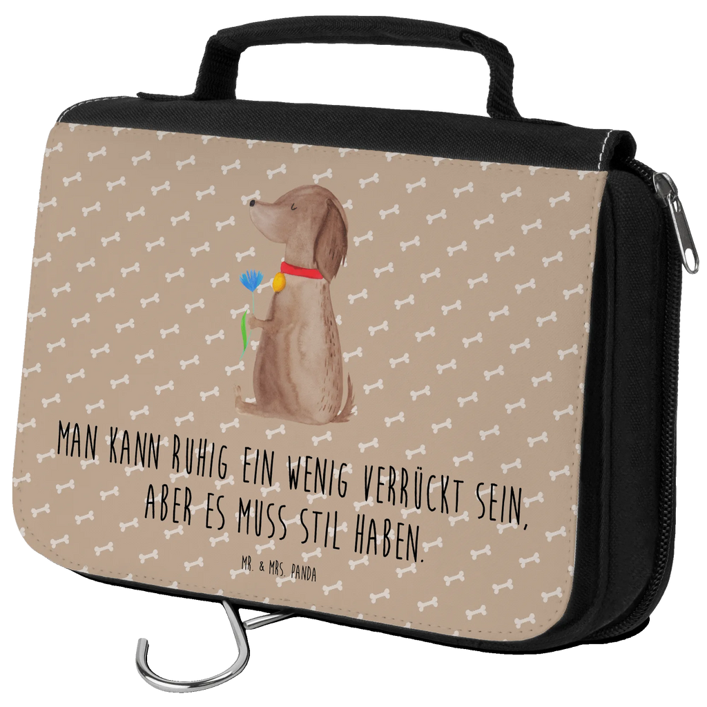 Kulturbeutel Hund Blume Kulturbeutel, Zum Aufhängen, Waschtasche, Kosmetiktasche, Damen, Herren, Aufbewahrungstasche, Schminktasche, Kosmetikbeutel, Organizer, Kulturtasche, Schminkutensil, Hund, Hundemotiv, Haustier, Hunderasse, Tierliebhaber, Hundebesitzer, Sprüche, Hunde, Frauchen, Hundeliebe