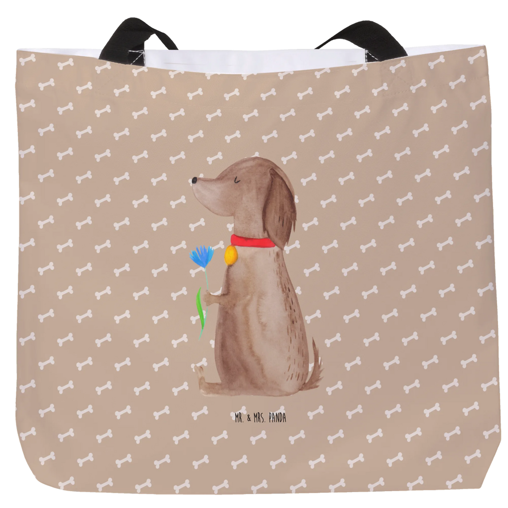 Shopper Hund Blume Beutel, Einkaufstasche, Tasche, Strandtasche, Einkaufsbeutel, Shopper, Schultasche, Freizeittasche, Tragebeutel, Schulbeutel, Alltagstasche, Hund, Hundemotiv, Haustier, Hunderasse, Tierliebhaber, Hundebesitzer, Sprüche, Hunde, Frauchen, Hundeliebe