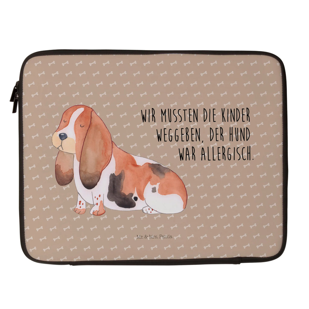 Notebook Tasche Hund Basset Hound Notebook Tasche, Laptop, Computertasche, Tasche, Notebook-Tasche, Notebook-Reisehülle, Notebook Schutz, Hund, Hundemotiv, Haustier, Hunderasse, Tierliebhaber, Hundebesitzer, Sprüche, Basset Hound, Basset, Hundeliebe, kinderlos