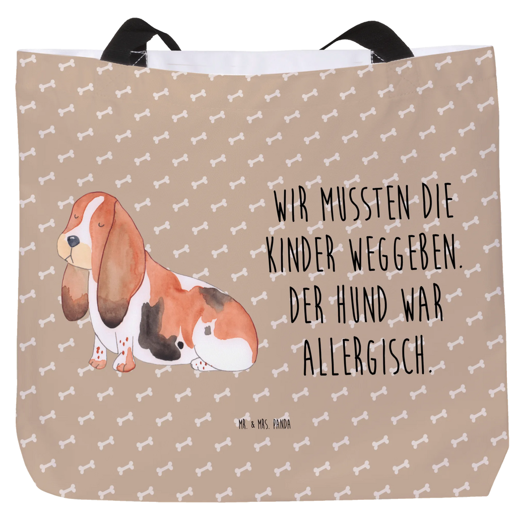 Shopper Hund Basset Hound Beutel, Einkaufstasche, Tasche, Strandtasche, Einkaufsbeutel, Shopper, Schultasche, Freizeittasche, Tragebeutel, Schulbeutel, Alltagstasche, Hund, Hundemotiv, Haustier, Hunderasse, Tierliebhaber, Hundebesitzer, Sprüche, Basset Hound, Basset, Hundeliebe, kinderlos