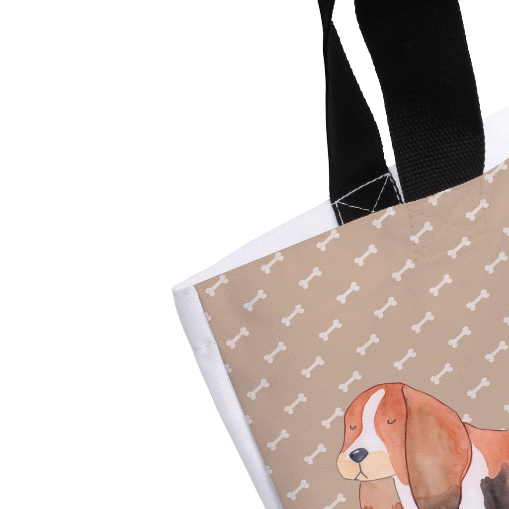 Shopper Hund Basset Hound Beutel, Einkaufstasche, Tasche, Strandtasche, Einkaufsbeutel, Shopper, Schultasche, Freizeittasche, Tragebeutel, Schulbeutel, Alltagstasche, Hund, Hundemotiv, Haustier, Hunderasse, Tierliebhaber, Hundebesitzer, Sprüche, Basset Hound, Basset, Hundeliebe, kinderlos