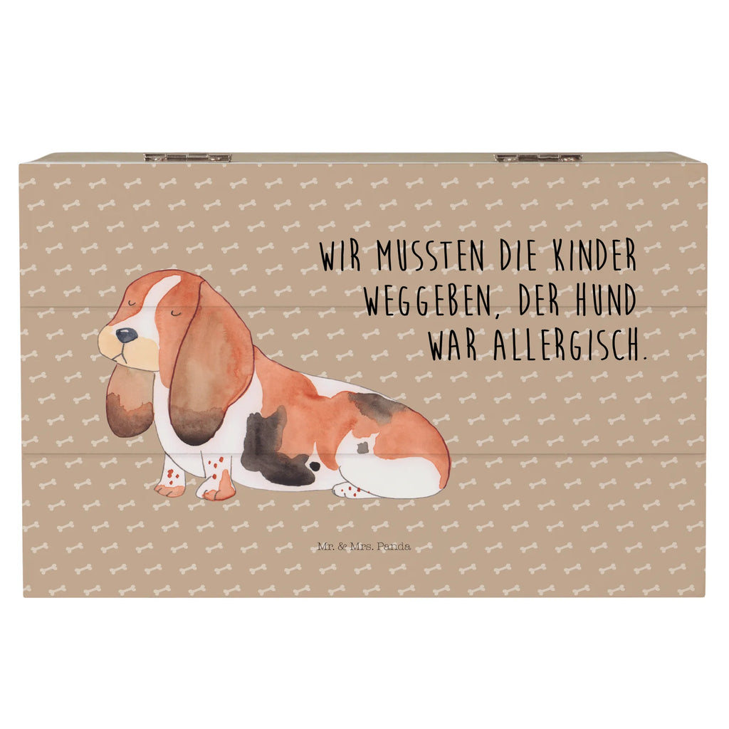 Holzkiste Hund Basset Hound Holzkiste, Kiste, Schatzkiste, Truhe, Schatulle, XXL, Erinnerungsbox, Erinnerungskiste, Dekokiste, Aufbewahrungsbox, Geschenkbox, Geschenkdose, Hund, Hundemotiv, Haustier, Hunderasse, Tierliebhaber, Hundebesitzer, Sprüche, Basset Hound, Basset, Hundeliebe, kinderlos