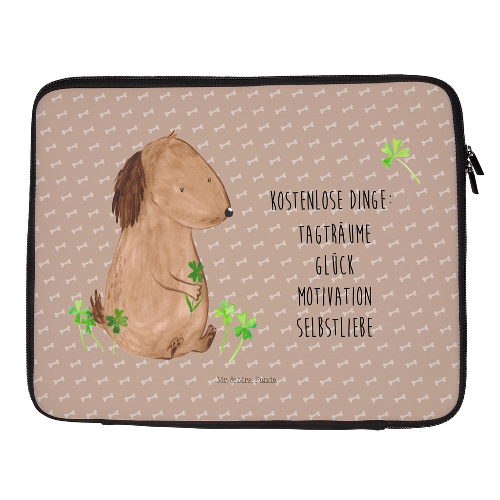 Notebook Tasche Hund Kleeblatt Notebook Tasche, Laptop, Computertasche, Tasche, Notebook-Tasche, Notebook-Reisehülle, Notebook Schutz, Hund, Hundemotiv, Haustier, Hunderasse, Tierliebhaber, Hundebesitzer, Sprüche, Kleeblatt, Glück, Tagträume, Motivation, Neuanfang, Geschenk, Glücksbringer, Selbstliebe, Achtsamkeit