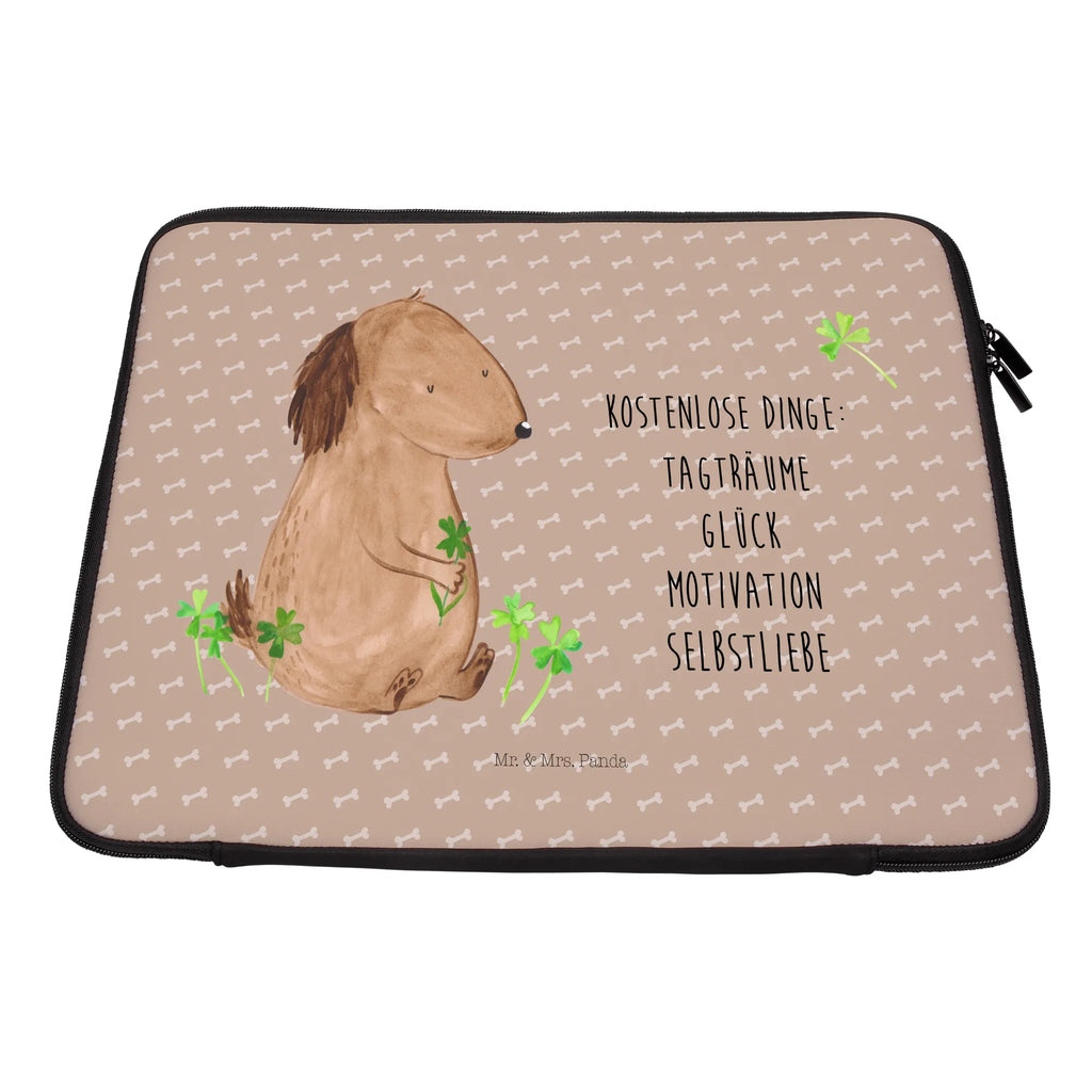 Notebook Tasche Hund Kleeblatt Notebook Tasche, Laptop, Computertasche, Tasche, Notebook-Tasche, Notebook-Reisehülle, Notebook Schutz, Hund, Hundemotiv, Haustier, Hunderasse, Tierliebhaber, Hundebesitzer, Sprüche, Kleeblatt, Glück, Tagträume, Motivation, Neuanfang, Geschenk, Glücksbringer, Selbstliebe, Achtsamkeit