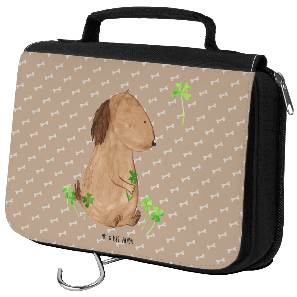 Kulturbeutel Hund Kleeblatt Kulturbeutel, Zum Aufhängen, Waschtasche, Kosmetiktasche, Damen, Herren, Aufbewahrungstasche, Schminktasche, Kosmetikbeutel, Organizer, Kulturtasche, Schminkutensil, Hund, Hundemotiv, Haustier, Hunderasse, Tierliebhaber, Hundebesitzer, Sprüche, Kleeblatt, Glück, Tagträume, Motivation, Neuanfang, Geschenk, Glücksbringer, Selbstliebe, Achtsamkeit