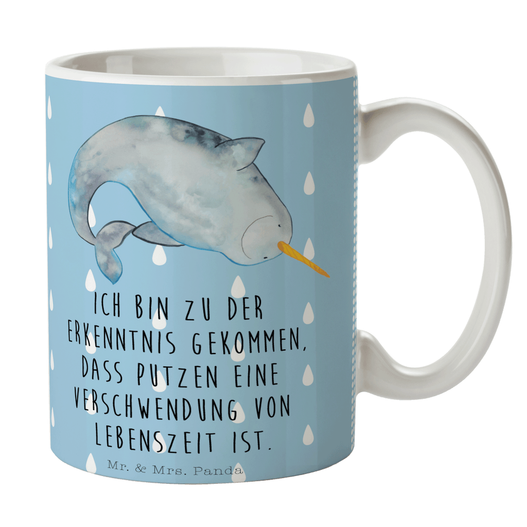 Tasse Narwal Tasse, Kaffeetasse, Teetasse, Becher, Kaffeebecher, Teebecher, Keramiktasse, Porzellantasse, Büro Tasse, Geschenk Tasse, Tasse Sprüche, Tasse Motive, Kaffeetassen, Tasse bedrucken, Designer Tasse, Cappuccino Tassen, Schöne Teetassen, Meerestiere, Meer, Urlaub, Narwal, Wal, Putzen, Hausfrau, Junggesellin, aufräumen, Kinderzimmer