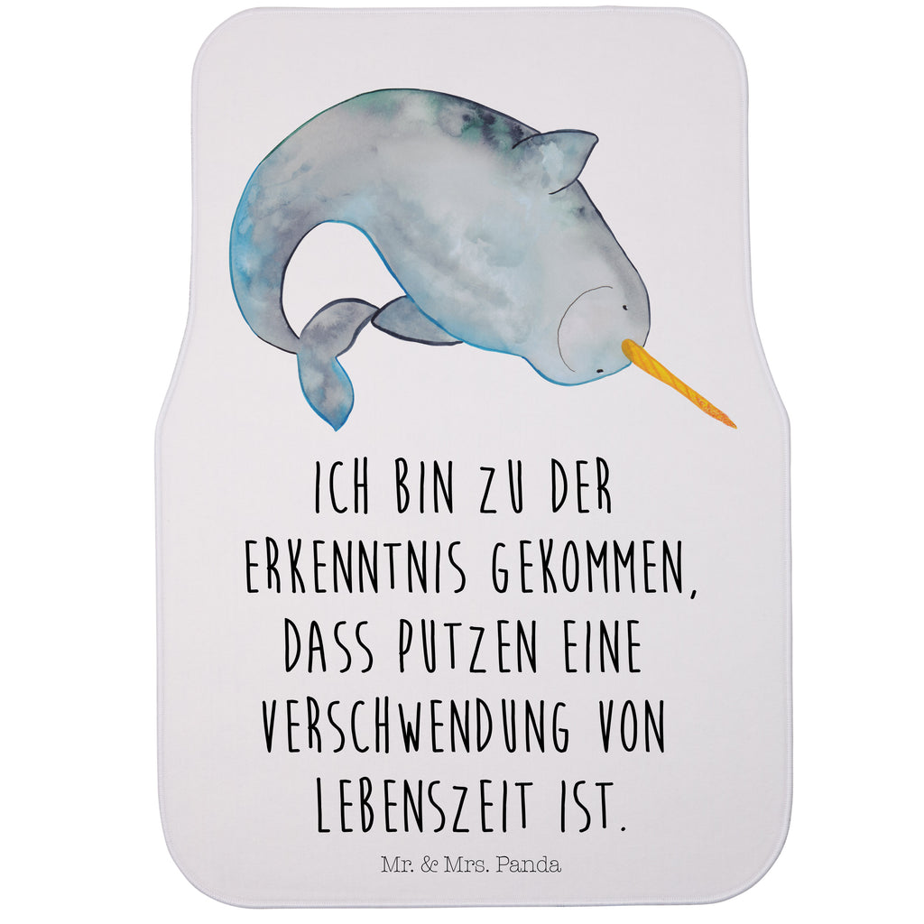 Fahrer Autofußmatte Narwal Autofußmatten, Fußmatte Auto, Fahrer, Schmutzmatte Auto, Meerestiere, Meer, Urlaub, Narwal, Wal, Putzen, Hausfrau, Junggesellin, aufräumen, Kinderzimmer
