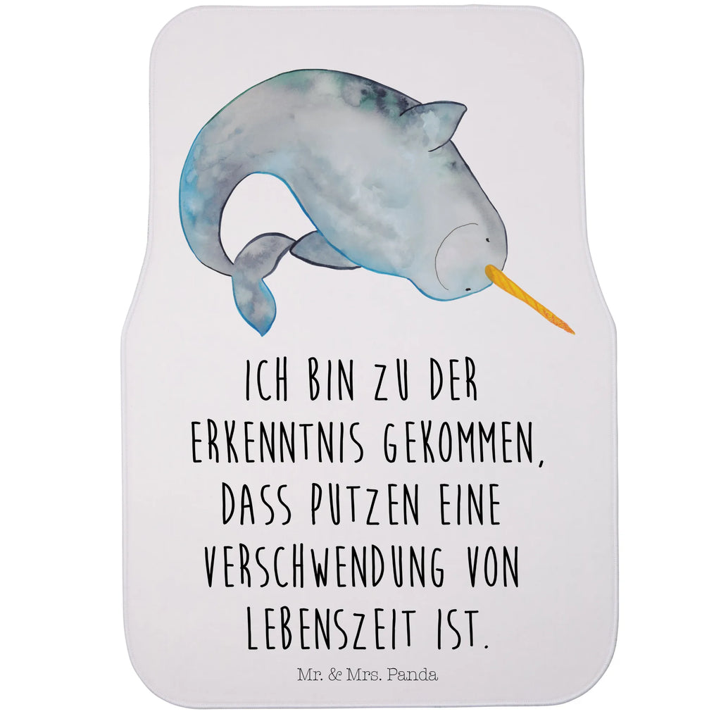Fahrer Autofußmatte Narwal Autofußmatten, Fußmatte Auto, Fahrer, Schmutzmatte Auto, Meerestiere, Meer, Urlaub, Narwal, Wal, Putzen, Hausfrau, Junggesellin, aufräumen, Kinderzimmer