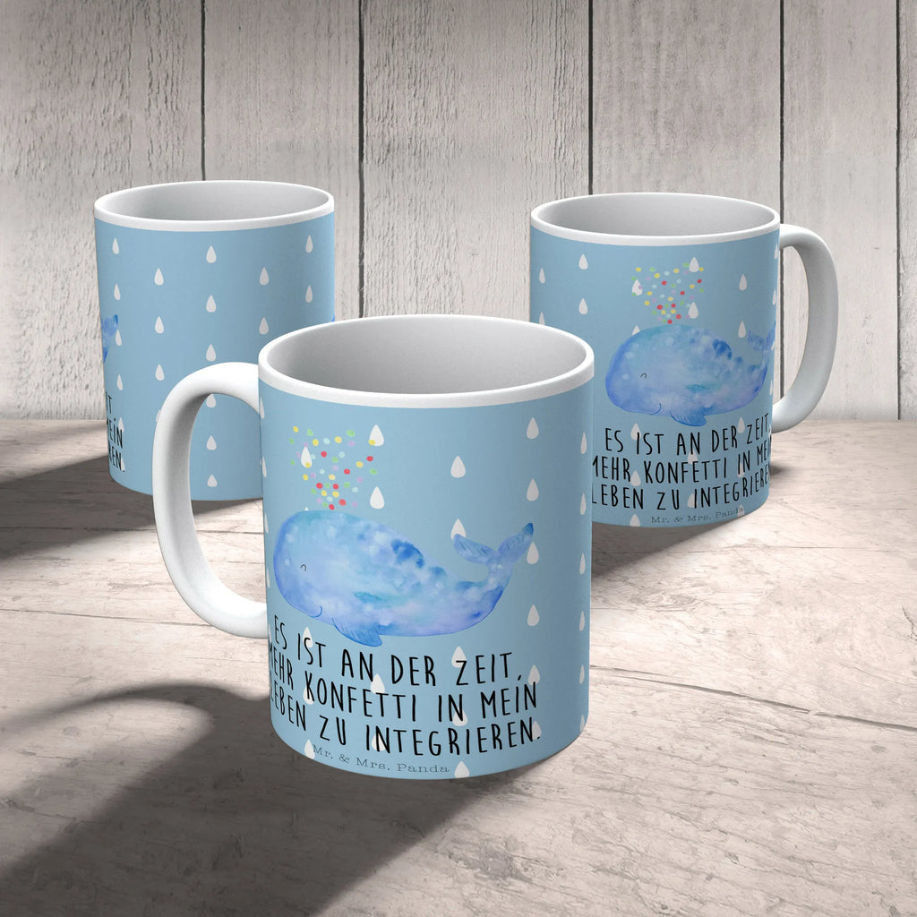 Tasse Wal Konfetti Tasse, Kaffeetasse, Teetasse, Becher, Kaffeebecher, Teebecher, Keramiktasse, Porzellantasse, Büro Tasse, Geschenk Tasse, Tasse Sprüche, Tasse Motive, Kaffeetassen, Tasse bedrucken, Designer Tasse, Cappuccino Tassen, Schöne Teetassen, Meerestiere, Meer, Urlaub, Wal, Konfetti, Wale, Motivation, Neuanfang, Trennung, Diät, Abnehmen, Neustart, Lebensabschnitt, Geburtstag