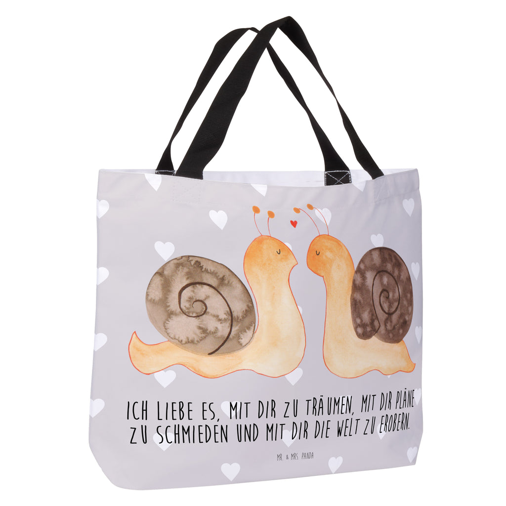 Shopper Schnecken Liebe Beutel, Einkaufstasche, Tasche, Strandtasche, Einkaufsbeutel, Shopper, Schultasche, Freizeittasche, Tragebeutel, Schulbeutel, Alltagstasche, Liebe, Partner, Freund, Freundin, Ehemann, Ehefrau, Heiraten, Verlobung, Heiratsantrag, Liebesgeschenk, Jahrestag, Hocheitstag