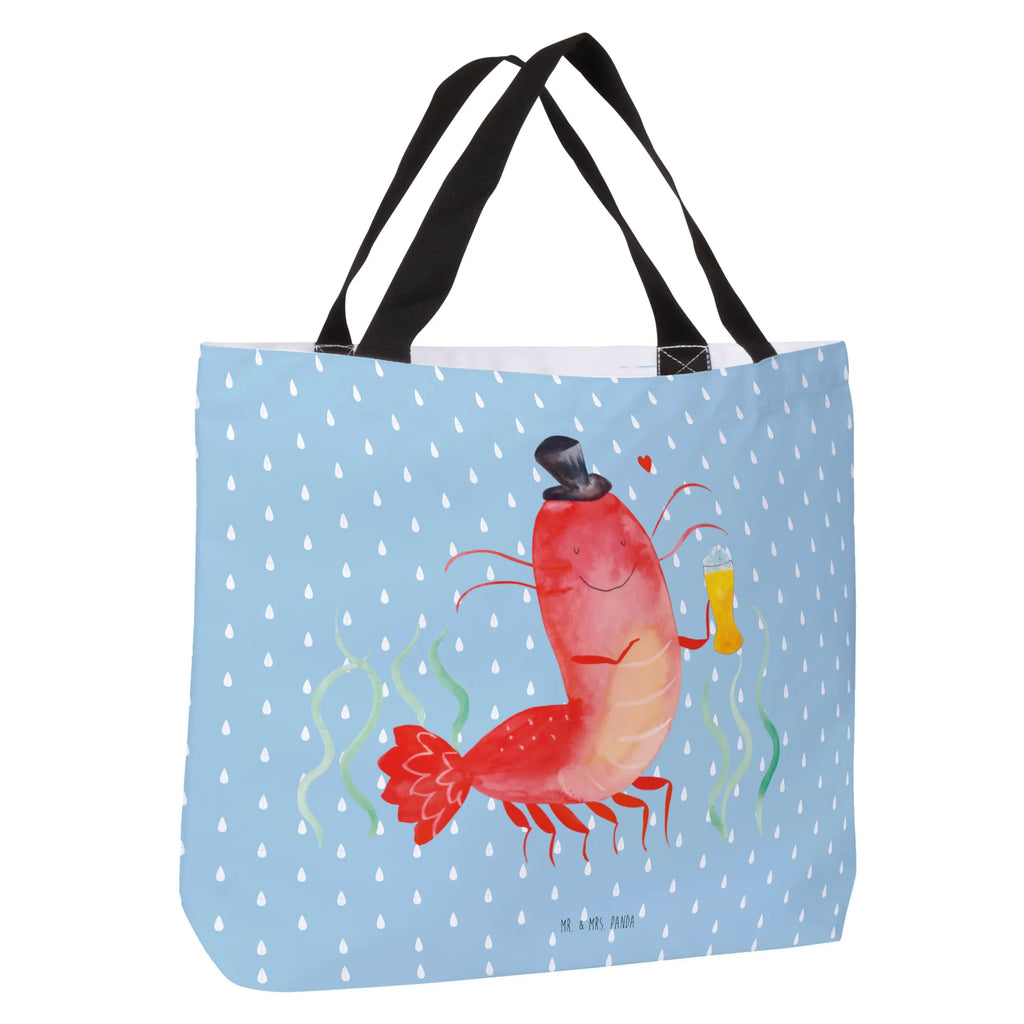 Shopper Hummer mit Weizen Beutel, Einkaufstasche, Tasche, Strandtasche, Einkaufsbeutel, Shopper, Schultasche, Freizeittasche, Tragebeutel, Schulbeutel, Alltagstasche, Meerestiere, Meer, Urlaub, Garnele, Garnelen, Bier, Kochen, Männerhaushalt, Junggeselle, Junggesellin, Bierliebhaber, Kneipe, Gasthaus, Wirtschaft