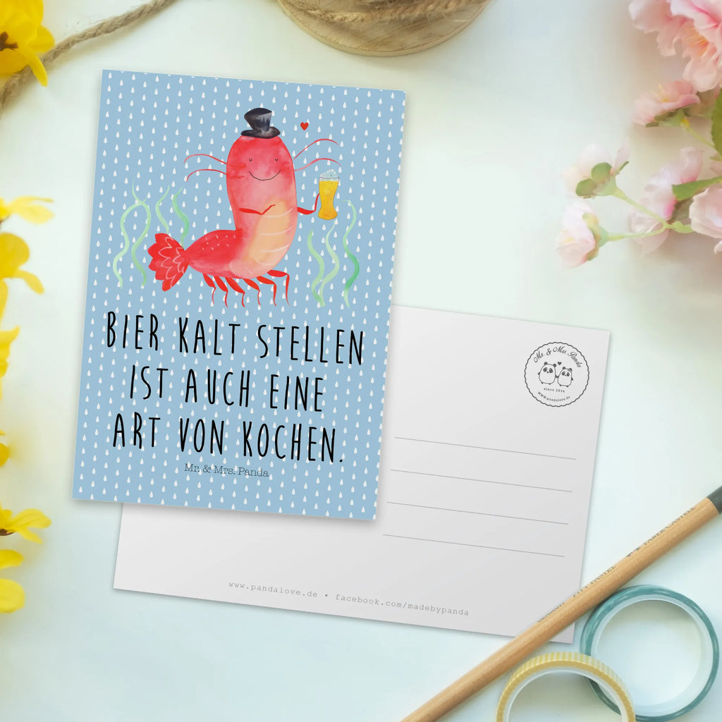 Postkarte Hummer Weizen Postkarte, Karte, Geschenkkarte, Grußkarte, Einladung, Ansichtskarte, Geburtstagskarte, Einladungskarte, Dankeskarte, Ansichtskarten, Einladung Geburtstag, Einladungskarten Geburtstag, Meerestiere, Meer, Urlaub, Garnele, Garnelen, Bier, Kochen, Männerhaushalt, Junggeselle, Junggesellin, Bierliebhaber, Kneipe, Gasthaus, Wirtschaft