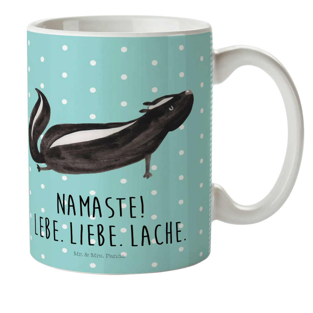 Kindertasse Stinktier Yoga Kindertasse, Kinder Tasse, Kunststoff Tasse, Kindergarten Tasse, Trinkbecher, Camping Becher, Kaffeetasse, Kunststoffbecher, Kindergartenbecher, Outdoorgeschirr, Kunststoffgeschirr, Reisebecher, Reisetasse, Kinderbecher, Bruchfeste Tasse, Bruchsichere Tasse, Plastik Tasse, Plastiktasse, Stinktier, Skunk, Wildtier, Raubtier, Stinker, Stinki, Yoga, Namaste, Lebe, Liebe, Lache