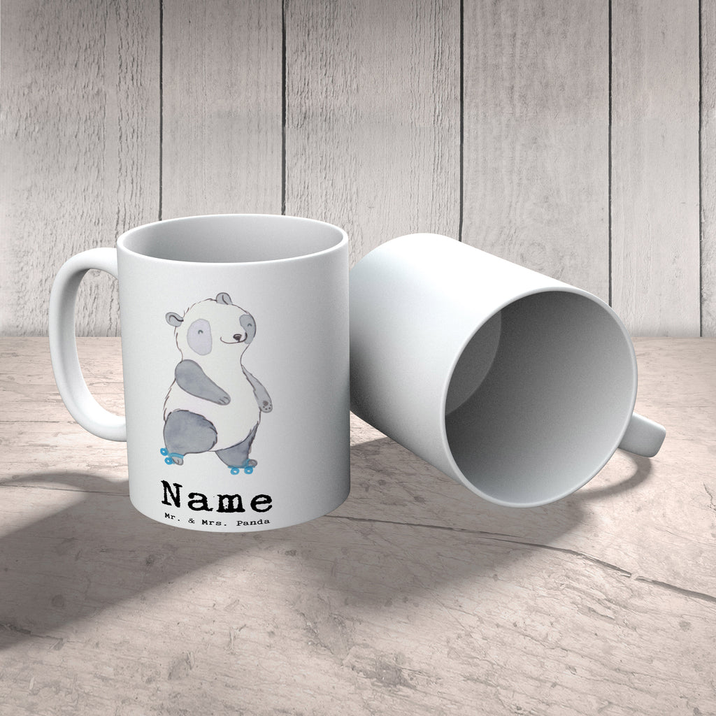 Personalisierte Tasse Panda Inliner fahren Personalisierte Tasse, Namenstasse, Wunschname, Personalisiert, Tasse, Namen, Drucken, Tasse mit Namen, Geschenk, Sport, Sportart, Hobby, Schenken, Danke, Dankeschön, Auszeichnung, Gewinn, Sportler, Inliner fahren, Rollschuh fahren, Rollerblades, inlinern