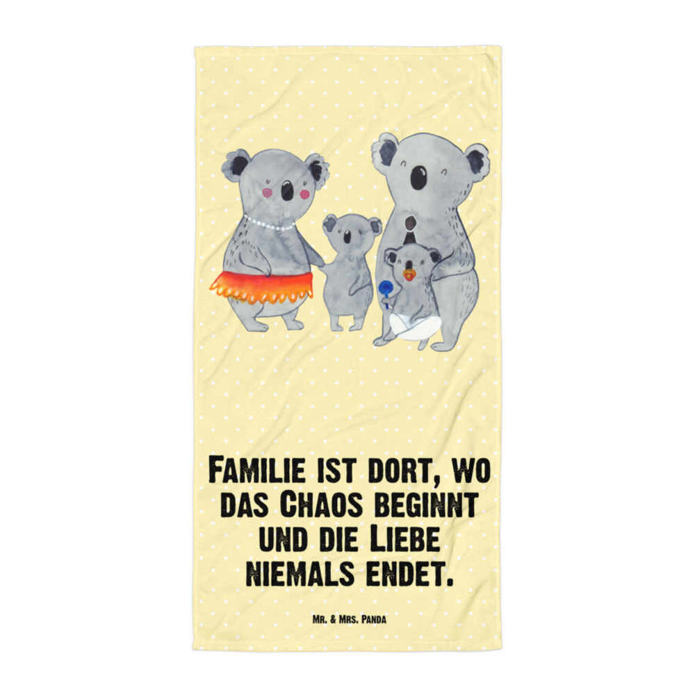 XL Badehandtuch Koala Familie Handtuch, Badetuch, Duschtuch, Strandtuch, Saunatuch, Familie, Vatertag, Muttertag, Bruder, Schwester, Mama, Papa, Oma, Opa, Koala, Koalas, Family, Kinder, Geschwister, Familienleben