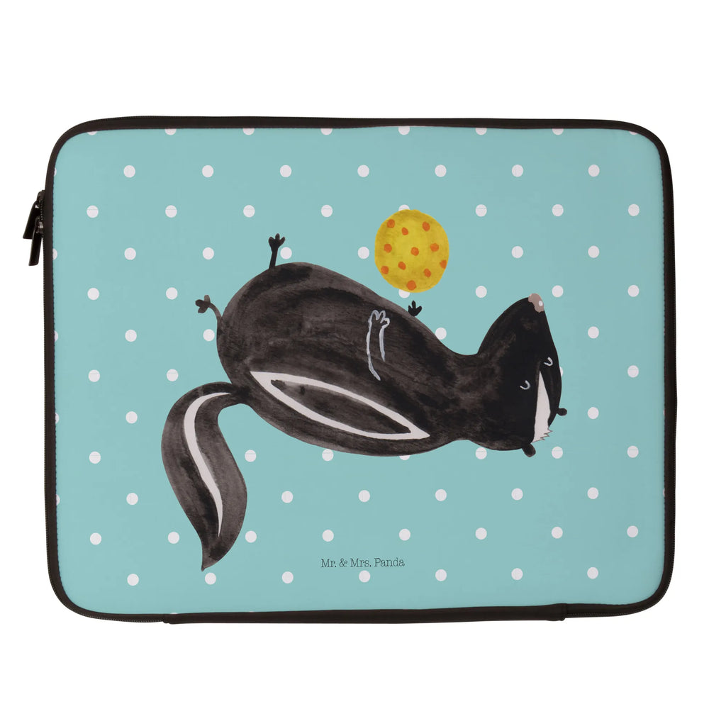 Notebook Tasche Stinktier Ball Notebook Tasche, Laptop, Computertasche, Tasche, Notebook-Tasche, Notebook-Reisehülle, Notebook Schutz, Stinktier, Skunk, Wildtier, Raubtier, Stinker, Stinki, verspielt, Weisheit