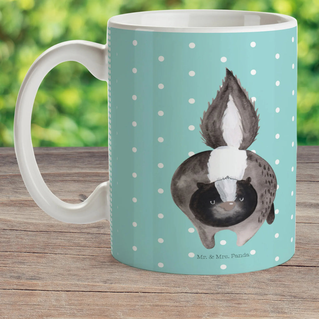 Kindertasse Stinktier Angriff Kindertasse, Kinder Tasse, Kunststoff Tasse, Kindergarten Tasse, Trinkbecher, Camping Becher, Kaffeetasse, Kunststoffbecher, Kindergartenbecher, Outdoorgeschirr, Kunststoffgeschirr, Reisebecher, Reisetasse, Kinderbecher, Bruchfeste Tasse, Bruchsichere Tasse, Plastik Tasse, Plastiktasse, Stinktier, Skunk, Wildtier, Raubtier, Stinker, Stinki, wütend, Drohung