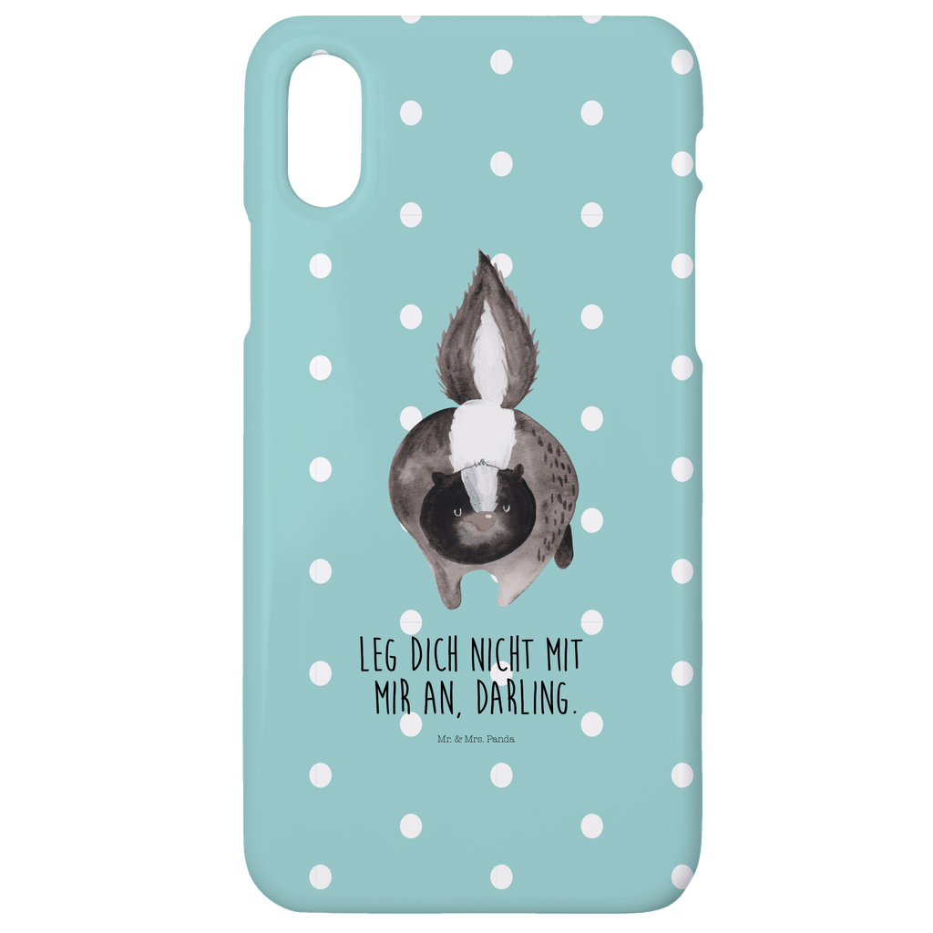 Handyhülle Stinktier Angriff Handyhülle, Handycover, Cover, Handy, Hülle, Samsung Galaxy S8 plus, Stinktier, Skunk, Wildtier, Raubtier, Stinker, Stinki, wütend, Drohung