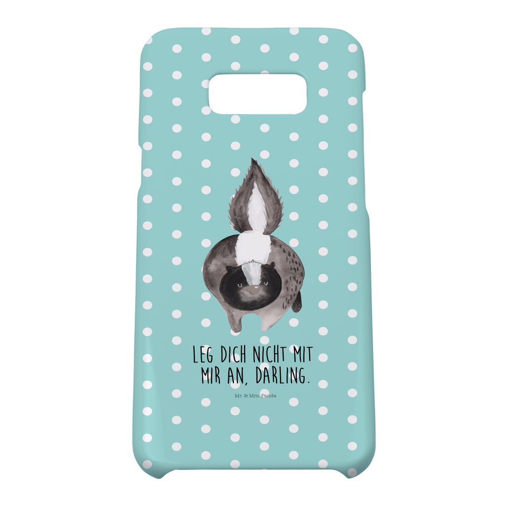 Handyhülle Stinktier Angriff Handyhülle, Handycover, Cover, Handy, Hülle, Samsung Galaxy S8 plus, Stinktier, Skunk, Wildtier, Raubtier, Stinker, Stinki, wütend, Drohung