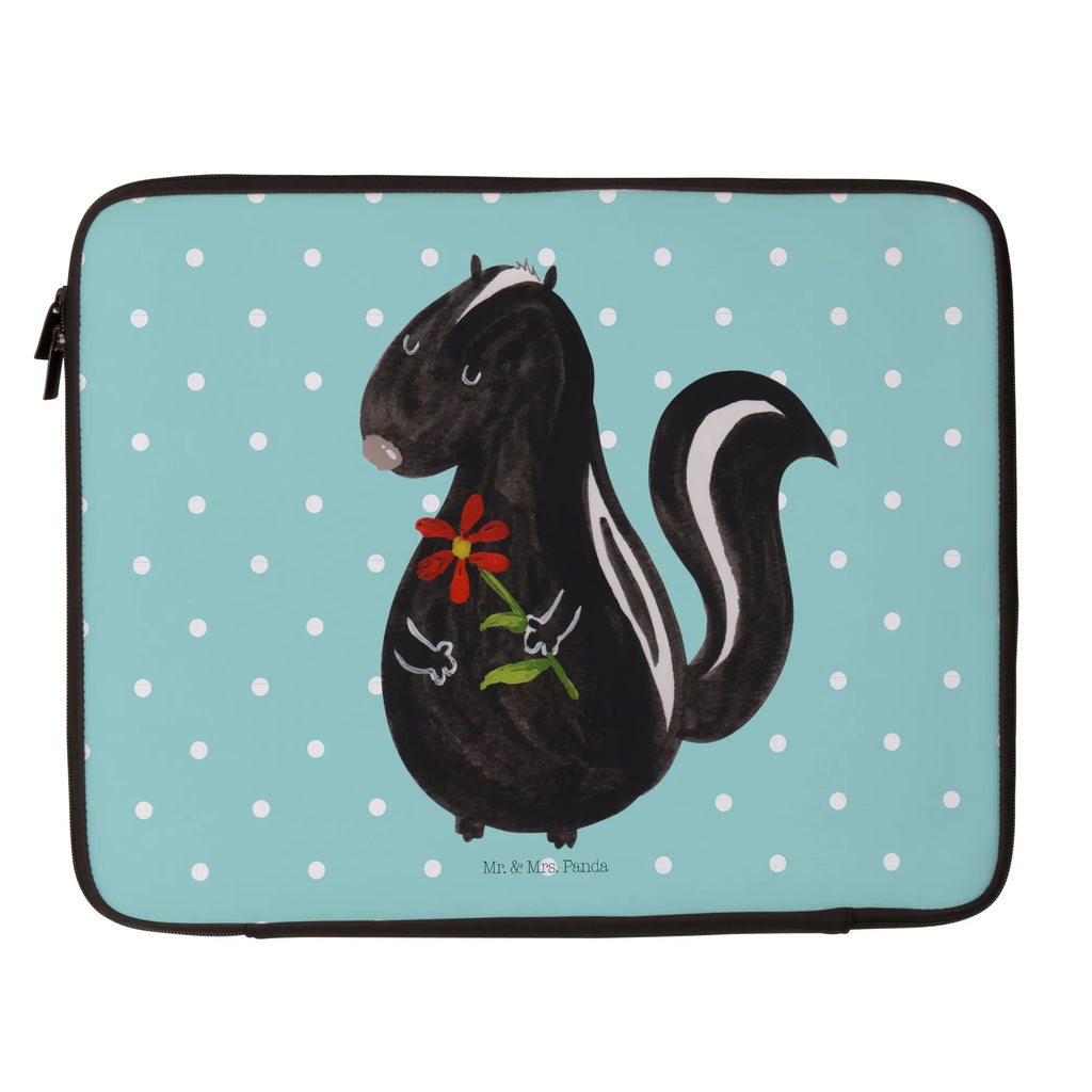 Notebook Tasche Stinktier Blume Notebook Tasche, Laptop, Computertasche, Tasche, Notebook-Tasche, Notebook-Reisehülle, Notebook Schutz, Stinktier, Skunk, Wildtier, Raubtier, Stinker, Stinki, Tagträumer, verträumt, Dreams, Träume