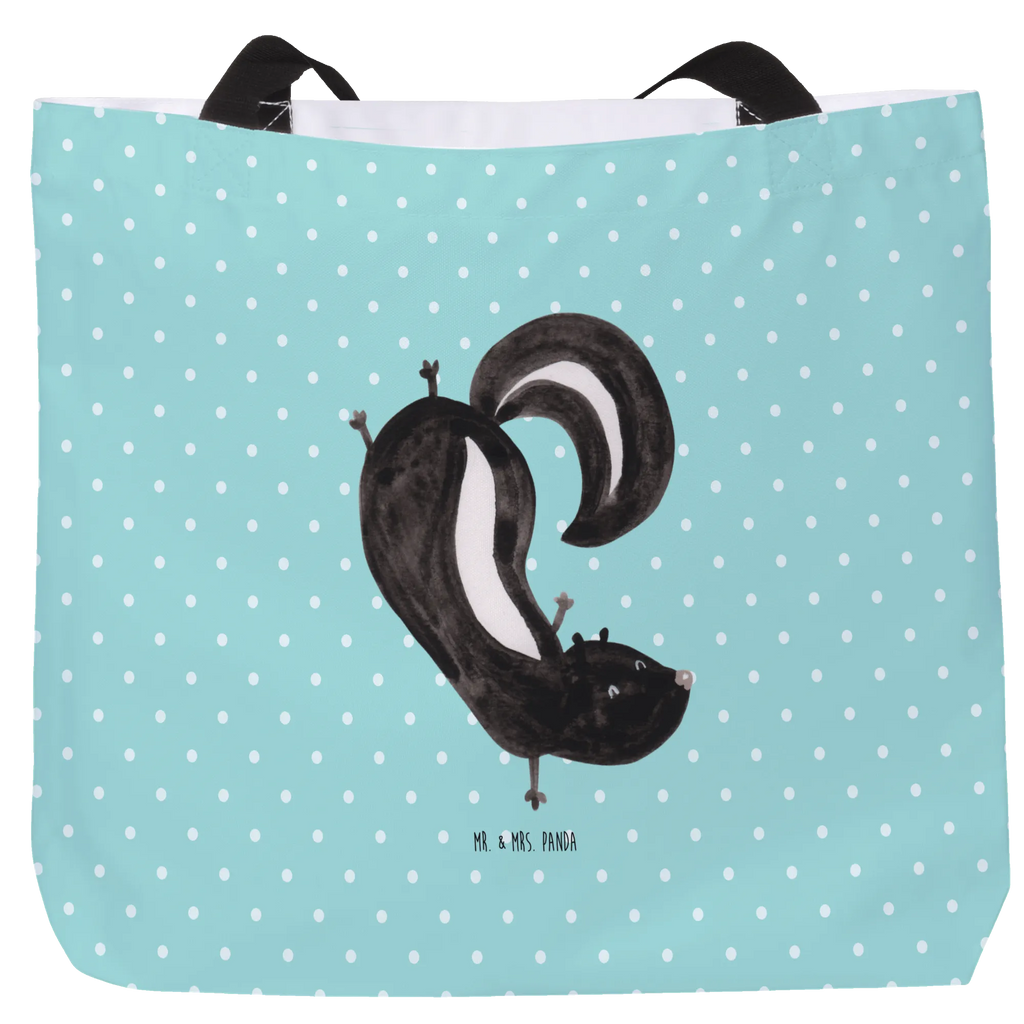 Shopper Stinktier Handstand Beutel, Einkaufstasche, Tasche, Strandtasche, Einkaufsbeutel, Shopper, Schultasche, Freizeittasche, Tragebeutel, Schulbeutel, Alltagstasche, Stinktier, Skunk, Wildtier, Raubtier, Stinker, Stinki, Spielplatz, verpielt, Kind