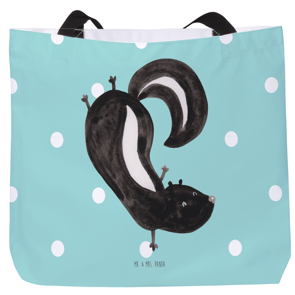 Shopper Stinktier Handstand Beutel, Einkaufstasche, Tasche, Strandtasche, Einkaufsbeutel, Shopper, Schultasche, Freizeittasche, Tragebeutel, Schulbeutel, Alltagstasche, Stinktier, Skunk, Wildtier, Raubtier, Stinker, Stinki, Spielplatz, verpielt, Kind