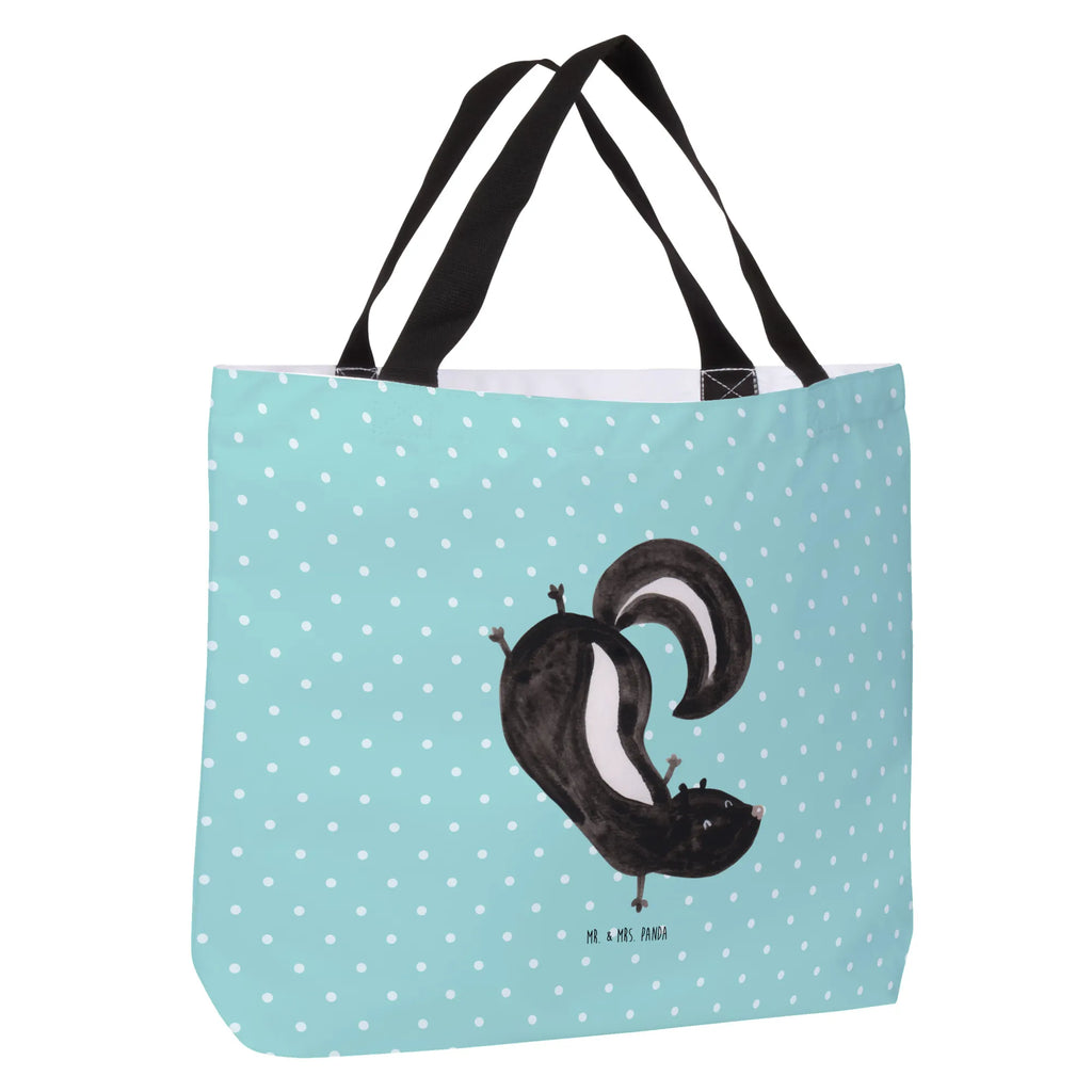 Shopper Stinktier Handstand Beutel, Einkaufstasche, Tasche, Strandtasche, Einkaufsbeutel, Shopper, Schultasche, Freizeittasche, Tragebeutel, Schulbeutel, Alltagstasche, Stinktier, Skunk, Wildtier, Raubtier, Stinker, Stinki, Spielplatz, verpielt, Kind