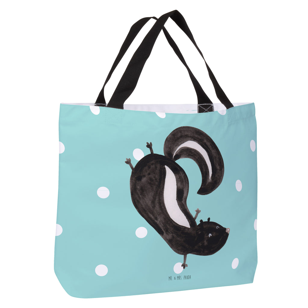 Shopper Stinktier Handstand Beutel, Einkaufstasche, Tasche, Strandtasche, Einkaufsbeutel, Shopper, Schultasche, Freizeittasche, Tragebeutel, Schulbeutel, Alltagstasche, Stinktier, Skunk, Wildtier, Raubtier, Stinker, Stinki, Spielplatz, verpielt, Kind