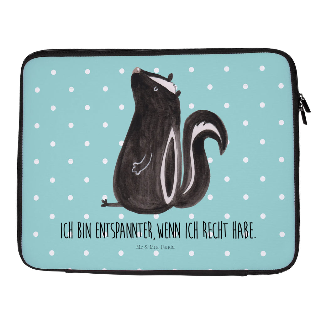 Notebook Tasche Stinktier Sitzen Notebook Tasche, Laptop, Computertasche, Tasche, Notebook-Tasche, Notebook-Reisehülle, Notebook Schutz, Stinktier, Skunk, Wildtier, Raubtier, Stinker, Stinki, Spruch, Büro, Recht, Besserwisser