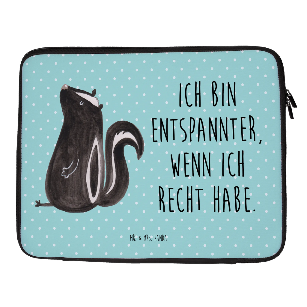 Notebook Tasche Stinktier Sitzen Notebook Tasche, Laptop, Computertasche, Tasche, Notebook-Tasche, Notebook-Reisehülle, Notebook Schutz, Stinktier, Skunk, Wildtier, Raubtier, Stinker, Stinki, Spruch, Büro, Recht, Besserwisser