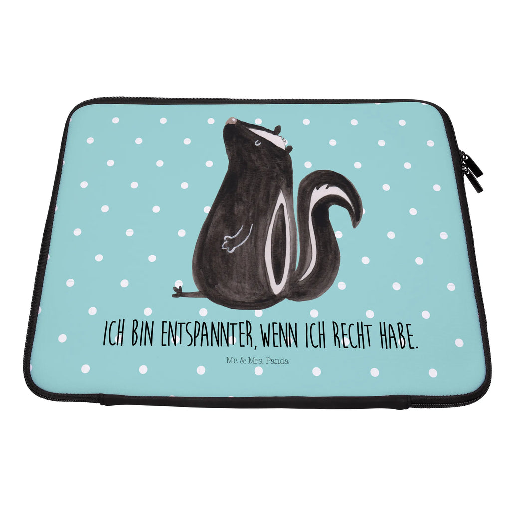 Notebook Tasche Stinktier Sitzen Notebook Tasche, Laptop, Computertasche, Tasche, Notebook-Tasche, Notebook-Reisehülle, Notebook Schutz, Stinktier, Skunk, Wildtier, Raubtier, Stinker, Stinki, Spruch, Büro, Recht, Besserwisser