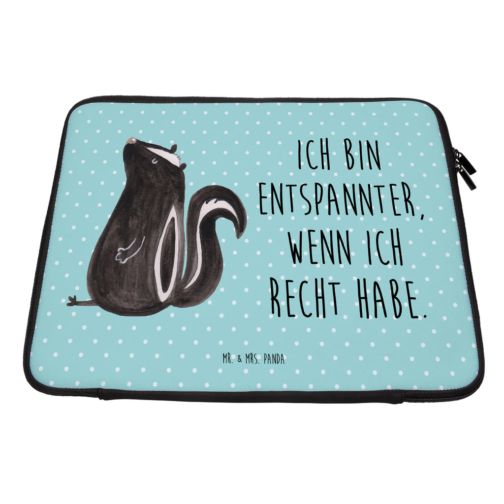 Notebook Tasche Stinktier Sitzen Notebook Tasche, Laptop, Computertasche, Tasche, Notebook-Tasche, Notebook-Reisehülle, Notebook Schutz, Stinktier, Skunk, Wildtier, Raubtier, Stinker, Stinki, Spruch, Büro, Recht, Besserwisser