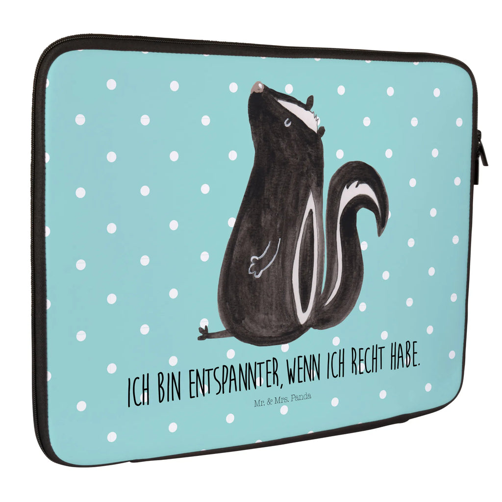 Notebook Tasche Stinktier Sitzen Notebook Tasche, Laptop, Computertasche, Tasche, Notebook-Tasche, Notebook-Reisehülle, Notebook Schutz, Stinktier, Skunk, Wildtier, Raubtier, Stinker, Stinki, Spruch, Büro, Recht, Besserwisser