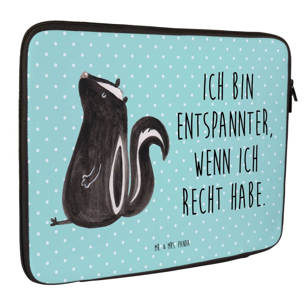 Notebook Tasche Stinktier Sitzen Notebook Tasche, Laptop, Computertasche, Tasche, Notebook-Tasche, Notebook-Reisehülle, Notebook Schutz, Stinktier, Skunk, Wildtier, Raubtier, Stinker, Stinki, Spruch, Büro, Recht, Besserwisser