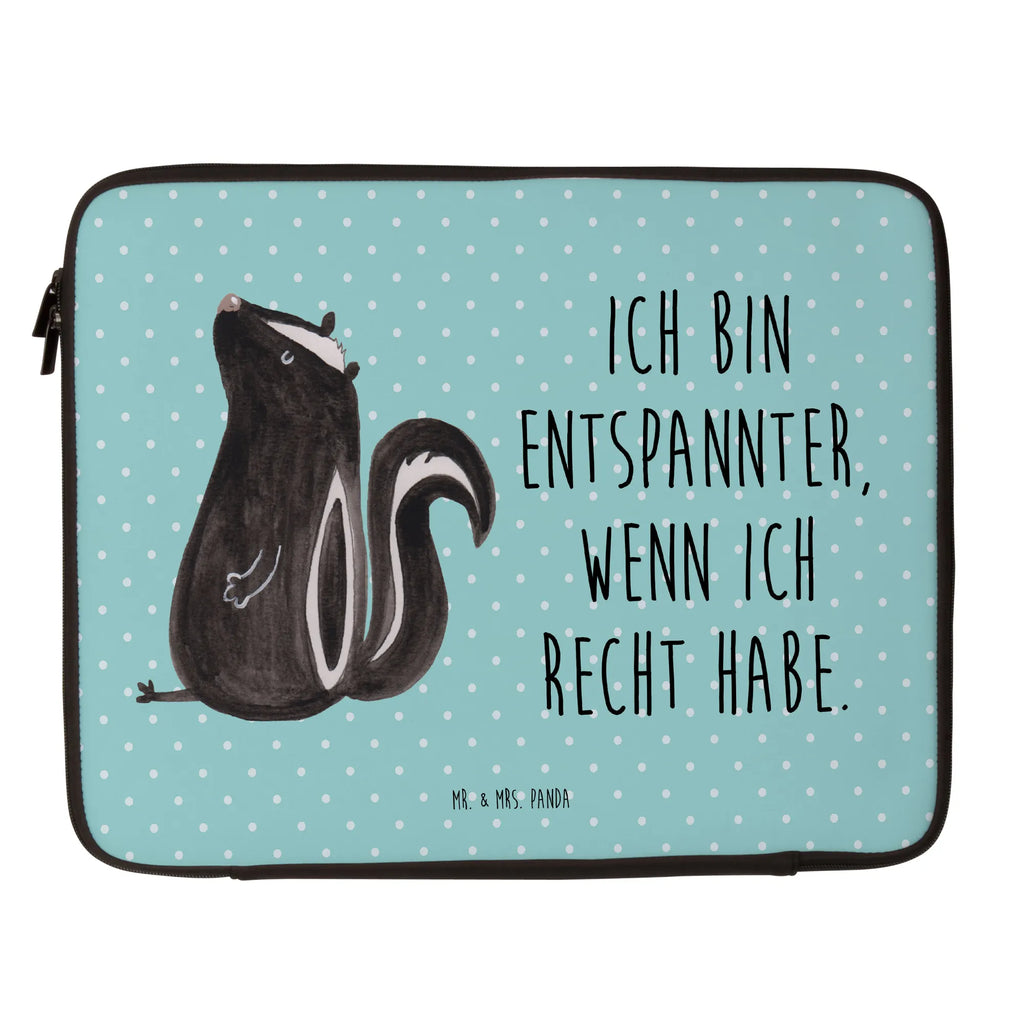 Notebook Tasche Stinktier Sitzen Notebook Tasche, Laptop, Computertasche, Tasche, Notebook-Tasche, Notebook-Reisehülle, Notebook Schutz, Stinktier, Skunk, Wildtier, Raubtier, Stinker, Stinki, Spruch, Büro, Recht, Besserwisser