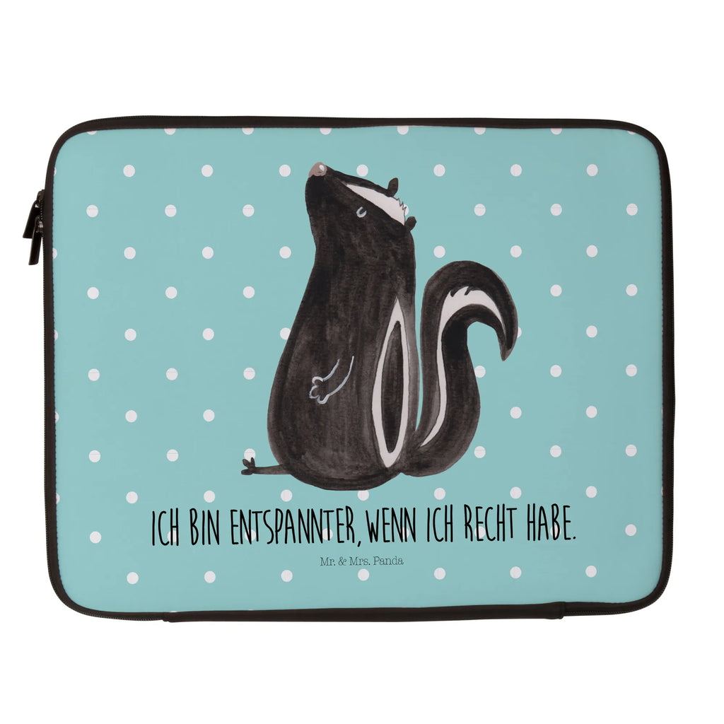 Notebook Tasche Stinktier Sitzen Notebook Tasche, Laptop, Computertasche, Tasche, Notebook-Tasche, Notebook-Reisehülle, Notebook Schutz, Stinktier, Skunk, Wildtier, Raubtier, Stinker, Stinki, Spruch, Büro, Recht, Besserwisser