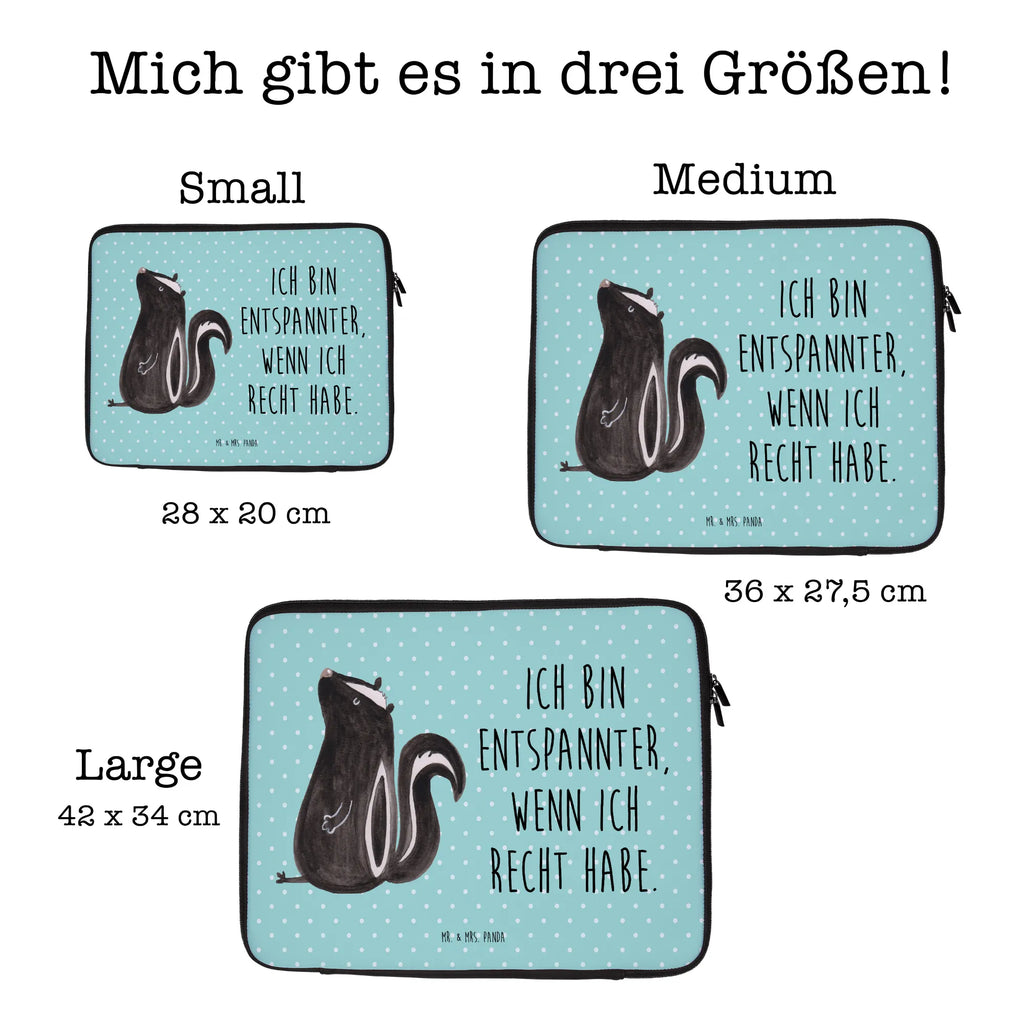 Notebook Tasche Stinktier Sitzen Notebook Tasche, Laptop, Computertasche, Tasche, Notebook-Tasche, Notebook-Reisehülle, Notebook Schutz, Stinktier, Skunk, Wildtier, Raubtier, Stinker, Stinki, Spruch, Büro, Recht, Besserwisser