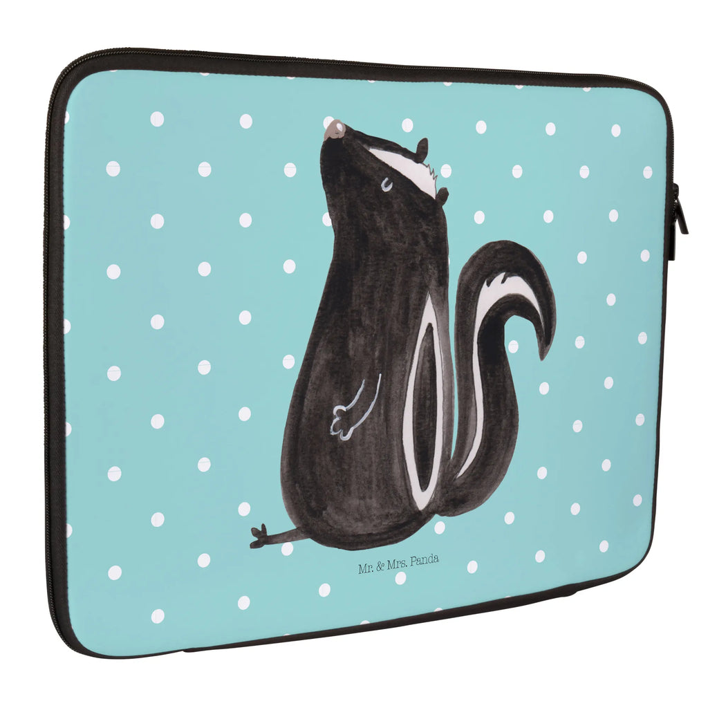 Notebook Tasche Stinktier Sitzen Notebook Tasche, Laptop, Computertasche, Tasche, Notebook-Tasche, Notebook-Reisehülle, Notebook Schutz, Stinktier, Skunk, Wildtier, Raubtier, Stinker, Stinki, Spruch, Büro, Recht, Besserwisser